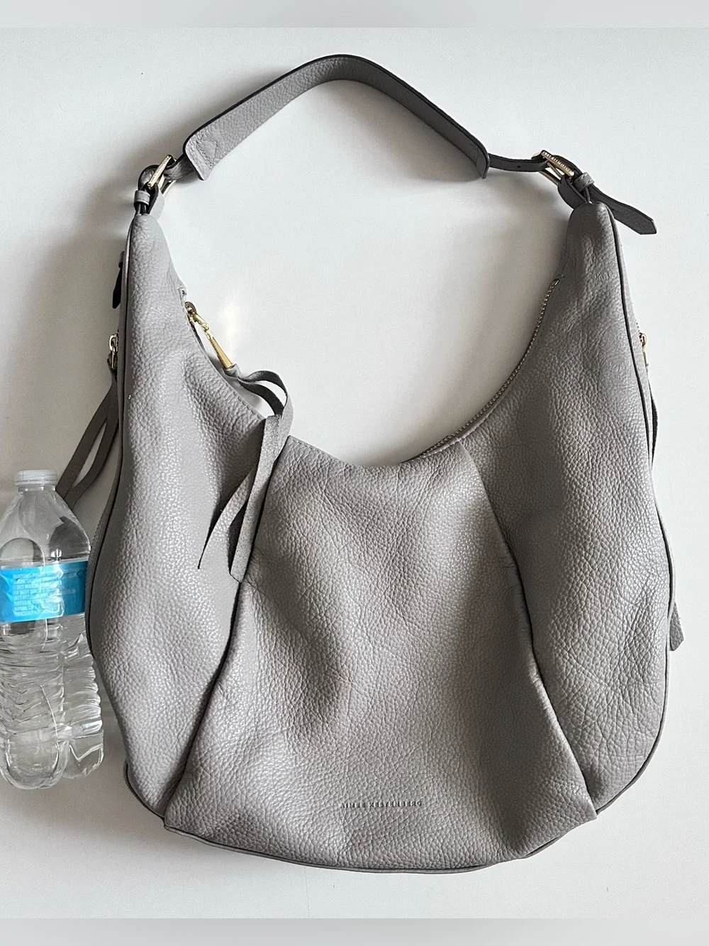 Aimee Kestenberg Corfu Pleated Hobo Bag In Steel Grey